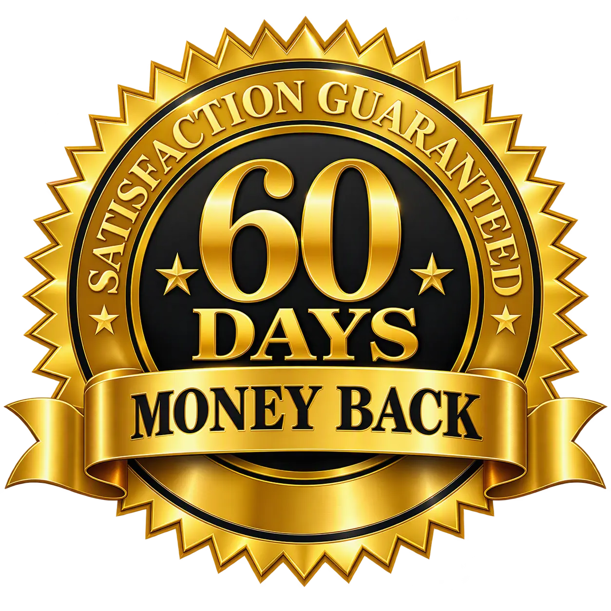 VigorPeak 60 day money back guarantee badge