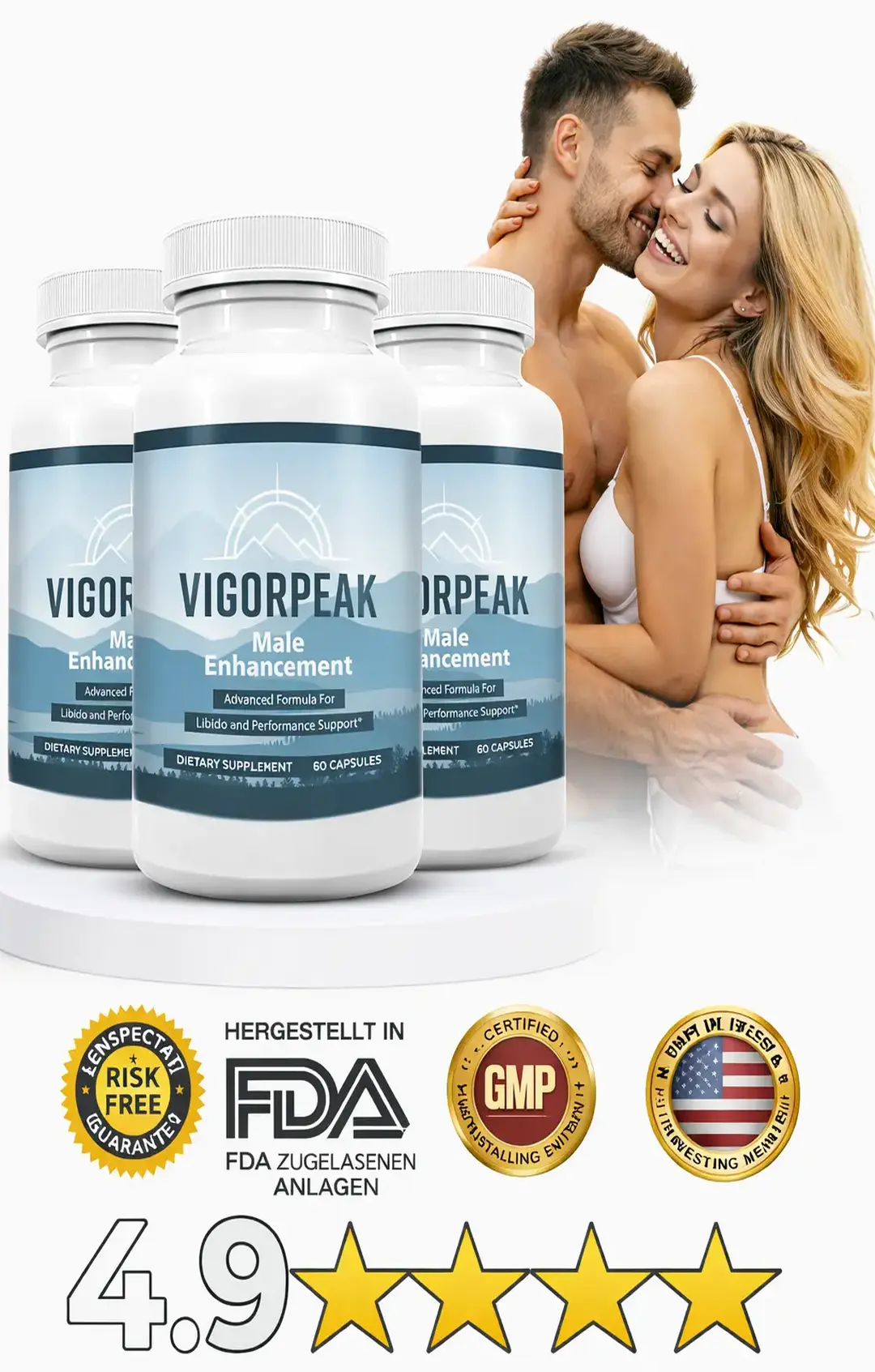 VigorPeak daily male vitality and performance support